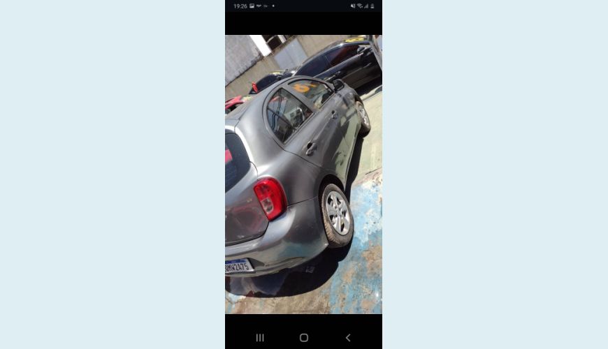 NISSAN MARCH 1.0 S 12V FLEX 4P - CINZA - 2018 Foto 4 (Grande)