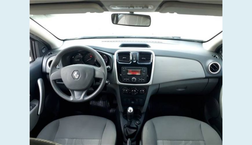 RENAULT LOGAN 1.0 EXPRESSION 16V FLEX 4P - BRANCO - 2015 Foto 4 (Grande)