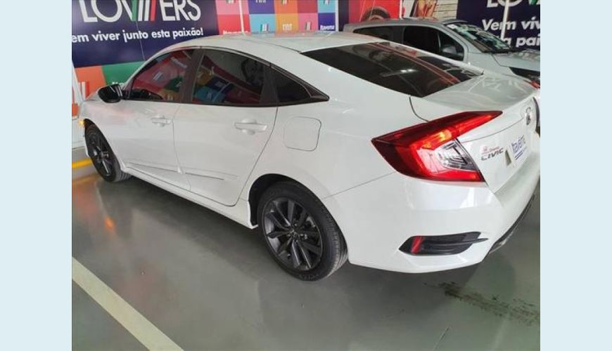 HONDA CIVIC 2.0 16V FLEXONE LX 4P CVT - BRANCO - 2020 Foto 4 (Grande)