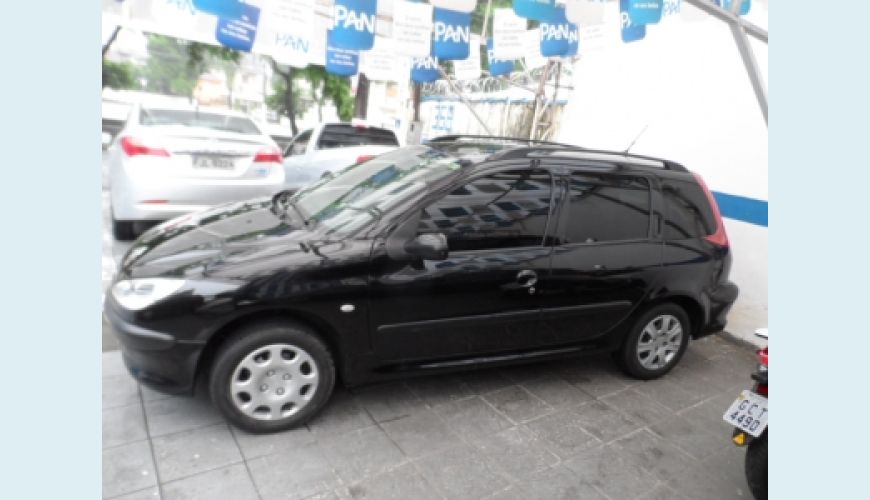 PEUGEOT 206 SW PRESENCE 1.4/ 1.4 FLEX 8V 5P - PRETO - 2005 Foto 4 (Grande)