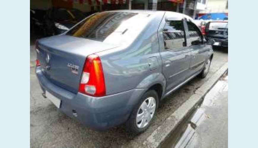 RENAULT LOGAN 1.6 EXPRESSION 8V HI-FLEX 4P - CINZA - 2009 Foto 5 (Grande)