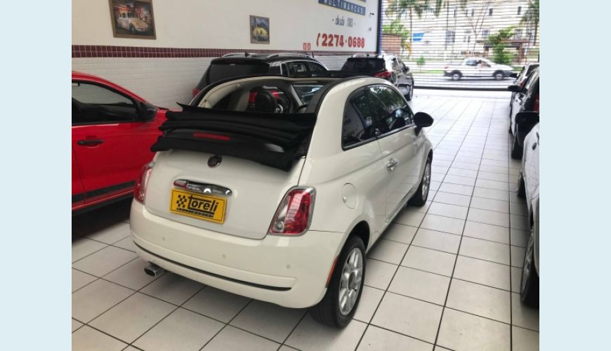 FIAT 500 1.4 CABRIO 8V FLEX 2P AUT. - BRANCO - 2015 Foto 5 (Grande)