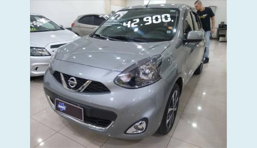 NISSAN MARCH 1.6 SL 16V FLEX 4P - CINZA - 2017 Foto 5 (Grande)