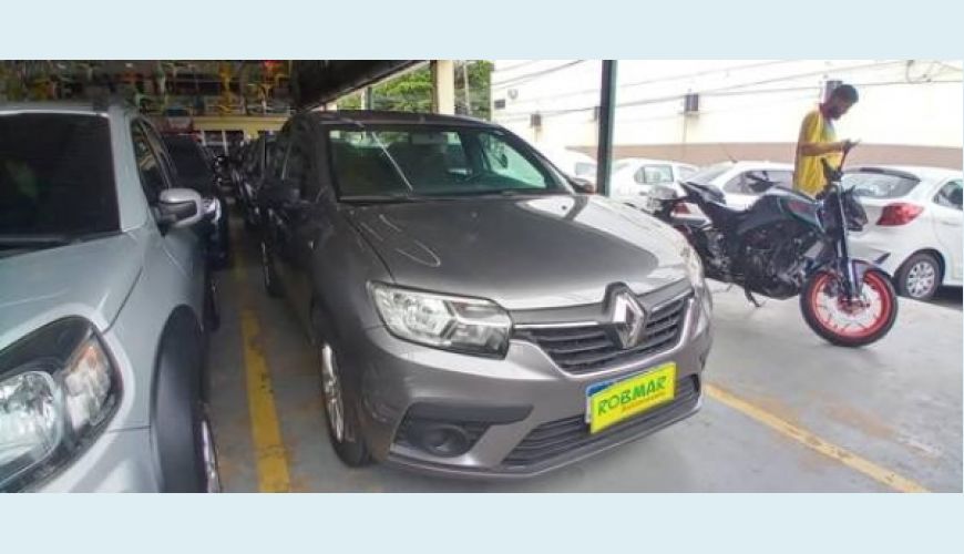 RENAULT LOGAN 1.0 12V SCE FLEX LIFE - CINZA - 2021 Foto 5 (Grande)