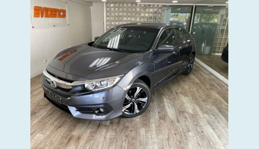 HONDA CIVIC 2.0 16V FLEXONE EXL 4P CVT - CINZA - 2017 Foto 5 (Grande)