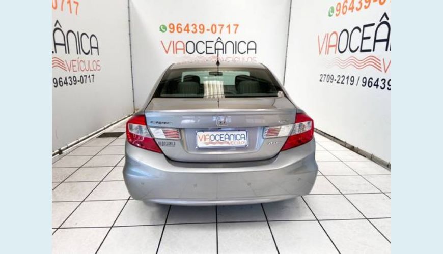 HONDA CIVIC 1.8 LXS 16V FLEX 4P AUT. - CINZA - 2015 Foto 5 (Grande)