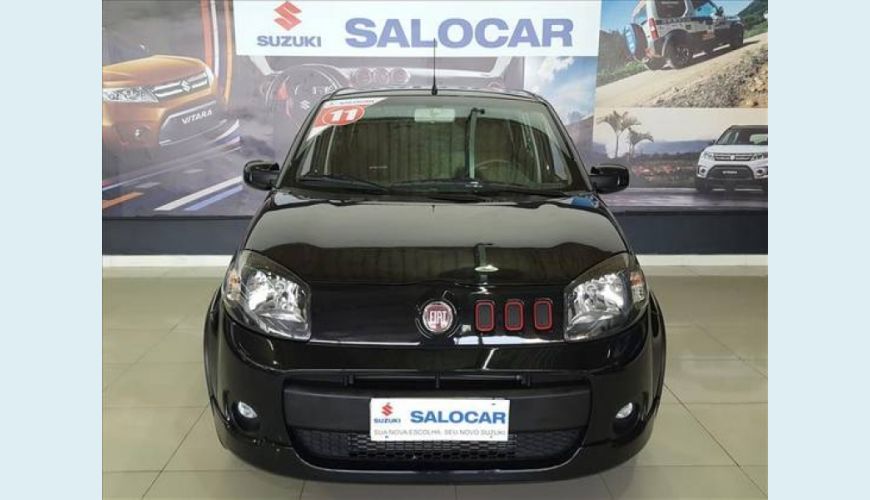 FIAT UNO 1.4 EVO SPORTING 8V FLEX 4P - PRETO - 2011 Foto 5 (Grande)