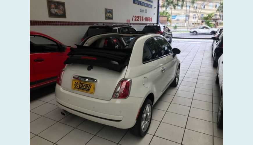 FIAT 500 1.4 CABRIO 8V FLEX 2P AUT. - BRANCO - 2015 Foto 6 (Grande)