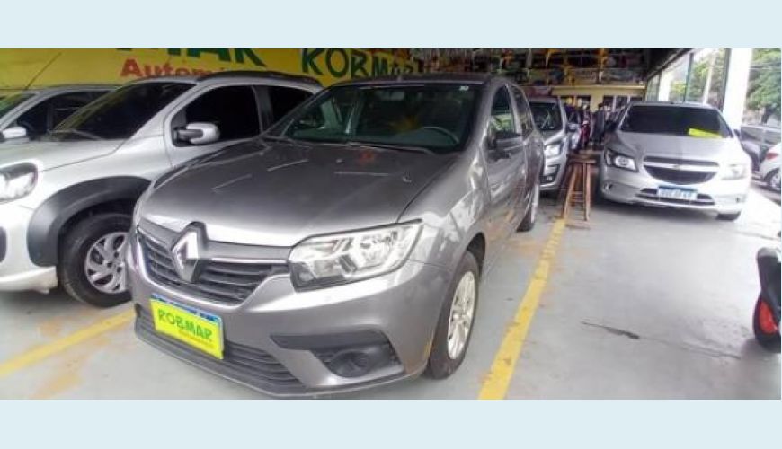 RENAULT LOGAN 1.0 12V SCE FLEX LIFE - CINZA - 2021 Foto 6 (Grande)