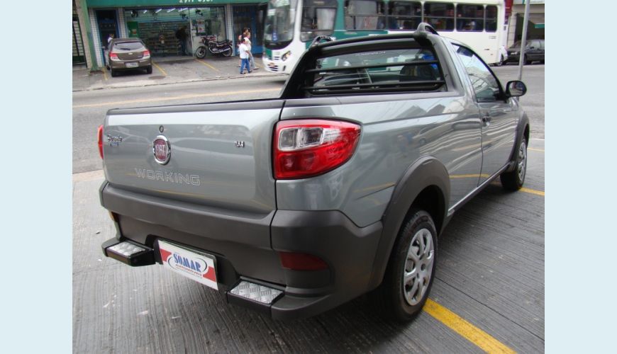 FIAT STRADA 1.4 MPI WORKING CE 8V FLEX 2P - CINZA - 2014 Foto 6 (Grande)