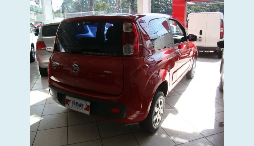 FIAT UNO 1.0 EVO VIVACE 8V FLEX 2P - VERMELHO - 2012 Foto 6 (Grande)