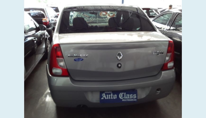 RENAULT LOGAN 1.0 EXPRESSION 16V FLEX 4P - PRATA - 2009 Foto 6 (Grande)