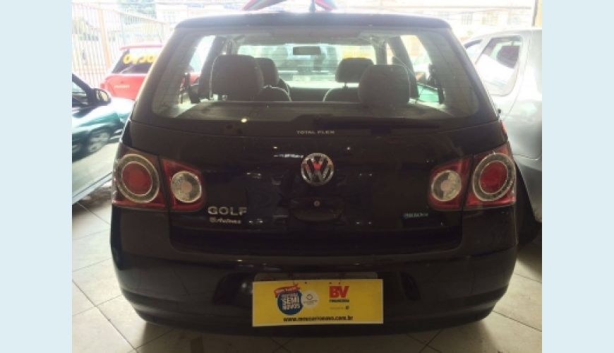 VOLKSWAGEN GOLF 1.6 MI TOTAL FLEX 8V 4P - PRETO - 2009 Foto 6 (Grande)