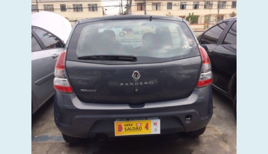 RENAULT SANDERO EXPRESSION HI-FLEX 1.0 16V 5P - CINZA - 2014 Foto 6 (Grande)